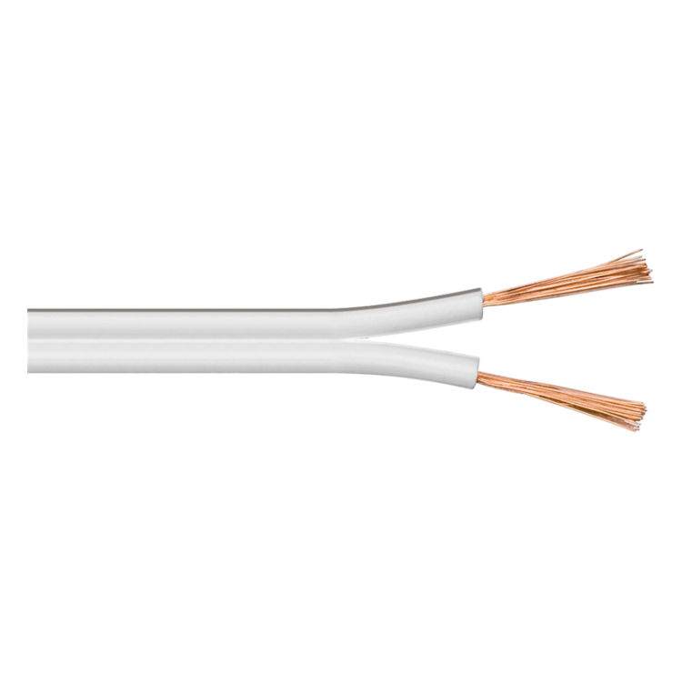 WT-LSK-CU-2X1.5-WT-50 Luidsprekerkabel - 2x 1,50 mm² - OFC Koper - 50 meter - Wit
