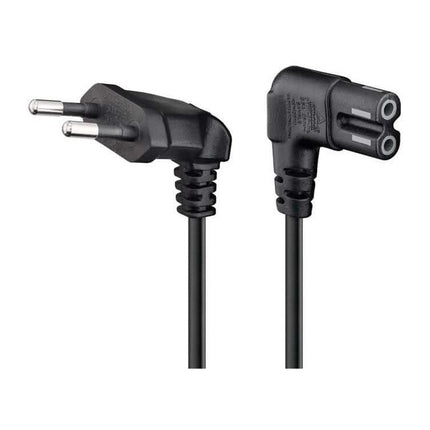WT-NS-C7-2H-1.5-ZW Goobay C7 kabel - 1,5 meter - Eurostekker naar C7 - 2xhaaks - Zwart