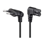WT-NS-C7-2H-5-ZW Goobay C7 kabel - 5 meter - Eurostekker naar C7 - 2xhaaks - Zwart