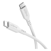 WT-USB-C-2.0-60w-1.5-WT 1,5 meter Goobay USB-C siliconen kabel - USB2.0 - PD 60W - Wit