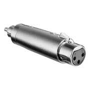 XLR-F-RCA-M XLR female naar RCA male adapter