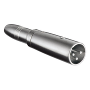 XLR-M-A6.35-F XLR male naar 6.35 mm jack female adapter