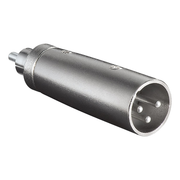 XLR-M-RCA-M XLR male naar RCA male adapter