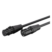 XLR-V-ZW-3 3 meter XLR kabel - 3-pins XLR mannelijk naar vrouwelijk - Zwart