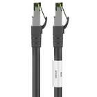 25 cm Cat 8 S/FTP (PiMF) netwerkkabel - 100% koper - LSZH - Zwart