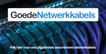 Alle netwerkkabels vind je bij Goedekabels.nl